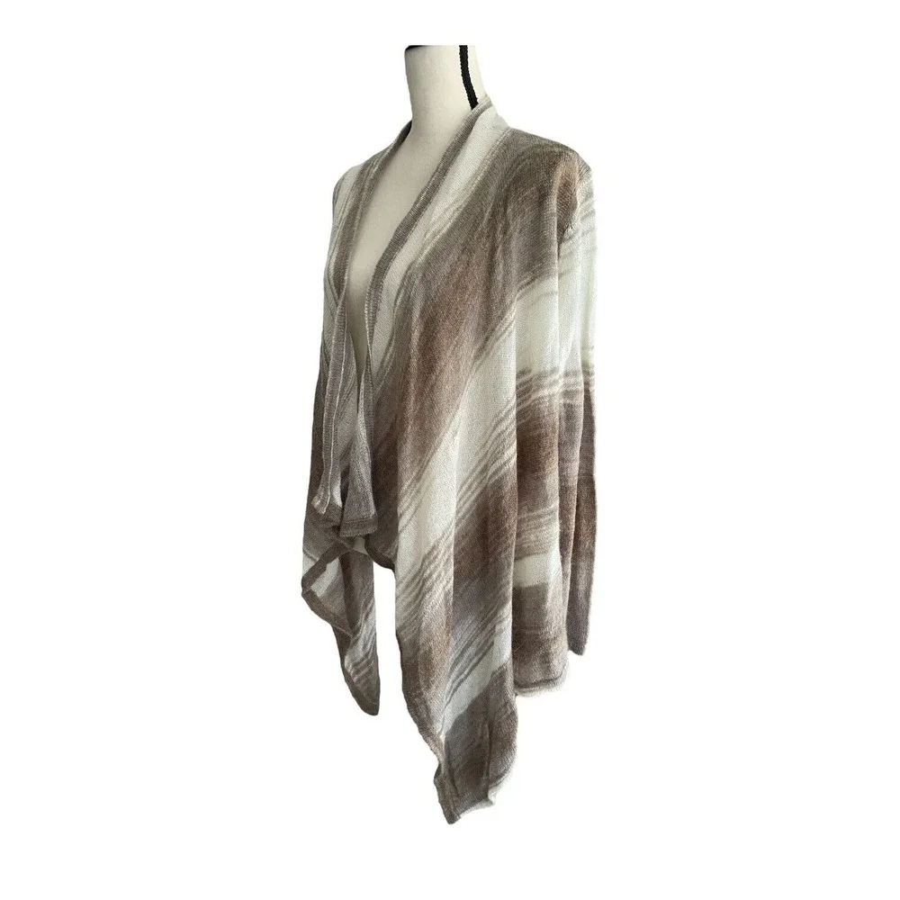 Tommy Bahama Cardigan Women's Size Large Open Front Wool Blend Long Sleeves - Picture 3 of 5